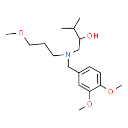 ChemSpider 2D Image | 1-[(3,4-Dimethoxybenzyl)(3-methoxypropyl)amino]-3-methyl-2-butanol | C18H31NO4
