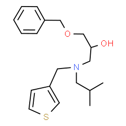 ChemSpider 2D Image | 1-(Benzyloxy)-3-[isobutyl(3-thienylmethyl)amino]-2-propanol | C19H27NO2S