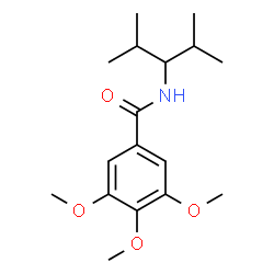 ChemSpider 2D Image | N-(2,4-Dimethyl-3-pentanyl)-3,4,5-trimethoxybenzamide | C17H27NO4