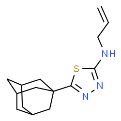 ChemSpider 2D Image | 5-(Adamantan-1-yl)-N-allyl-1,3,4-thiadiazol-2-amine | C15H21N3S