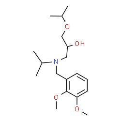 ChemSpider 2D Image | 1-[(2,3-Dimethoxybenzyl)(isopropyl)amino]-3-isopropoxy-2-propanol | C18H31NO4