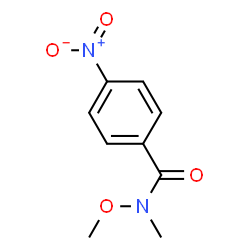 ChemSpider 2D Image | N-Methoxy-N-methyl-4-nitrobenzamide | C9H10N2O4