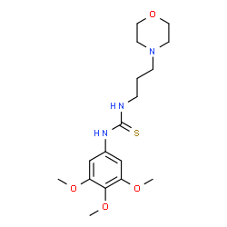 ChemSpider 2D Image | 1-[3-(4-Morpholinyl)propyl]-3-(3,4,5-trimethoxyphenyl)thiourea | C17H27N3O4S