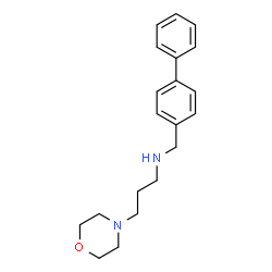 ChemSpider 2D Image | N-(4-Biphenylylmethyl)-3-(4-morpholinyl)-1-propanamine | C20H26N2O