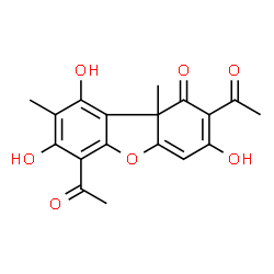 ChemSpider 2D Image | Usnic acid | C18H16O7