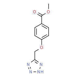 ChemSpider 2D Image | Methyl 4-(2H-tetrazol-5-ylmethoxy)benzoate | C10H10N4O3