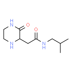ChemSpider 2D Image | N-Isobutyl-2-(3-oxo-2-piperazinyl)acetamide | C10H19N3O2