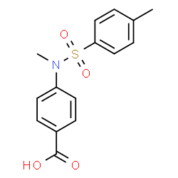 ChemSpider 2D Image | 4-(N-methyl-4-methylbenzenesulfonamido)benzoic acid | C15H15NO4S
