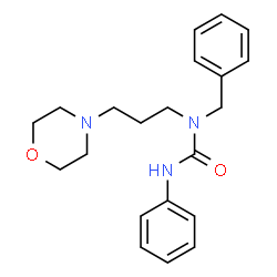 ChemSpider 2D Image | 1-Benzyl-1-[3-(4-morpholinyl)propyl]-3-phenylurea | C21H27N3O2