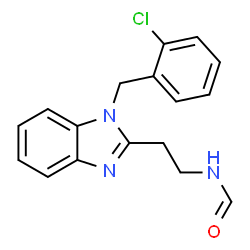 ChemSpider 2D Image | N-{2-[1-(2-Chlorobenzyl)-1H-benzimidazol-2-yl]ethyl}formamide | C17H16ClN3O