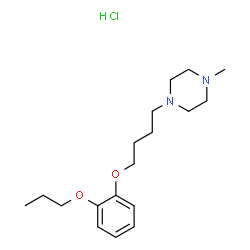 ChemSpider 2D Image | 1-Methyl-4-[4-(2-propoxyphenoxy)butyl]piperazine hydrochloride (1:1) | C18H31ClN2O2