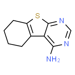 ChemSpider 2D Image | 5,6,7,8-Tetrahydro[1]benzothieno[2,3-d]pyrimidin-4-amine | C10H11N3S