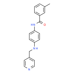 ChemSpider 2D Image | 3-Methyl-N-{4-[(4-pyridinylmethyl)amino]phenyl}benzamide | C20H19N3O