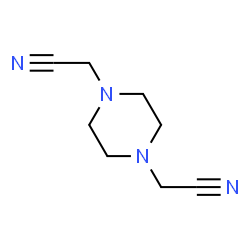 ChemSpider 2D Image | 2,2'-(1,4-Piperazinediyl)diacetonitrile | C8H12N4