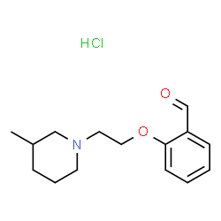 ChemSpider 2D Image | 2-[2-(3-methylpiperidin-1-yl)ethoxy]benzaldehyde hydrochloride | C15H22ClNO2