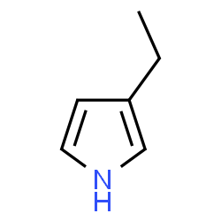 ChemSpider 2D Image | 3-Ethyl-1H-pyrrole | C6H9N