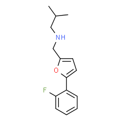 ChemSpider 2D Image | N-{[5-(2-Fluorophenyl)-2-furyl]methyl}-2-methyl-1-propanamine | C15H18FNO