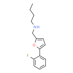 ChemSpider 2D Image | N-{[5-(2-Fluorophenyl)-2-furyl]methyl}-1-butanamine | C15H18FNO