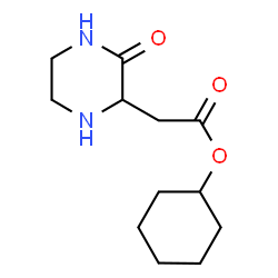 ChemSpider 2D Image | Cyclohexyl (3-oxo-2-piperazinyl)acetate | C12H20N2O3