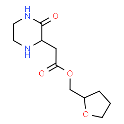 ChemSpider 2D Image | oxolan-2-ylmethyl 2-(3-oxopiperazin-2-yl)acetate | C11H18N2O4