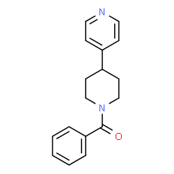 ChemSpider 2D Image | Phenyl[4-(4-pyridinyl)-1-piperidinyl]methanone | C17H18N2O