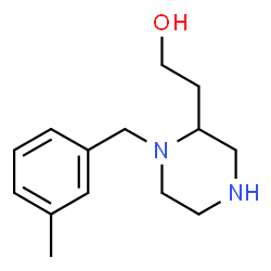 ChemSpider 2D Image | 2-[1-(3-Methylbenzyl)-2-piperazinyl]ethanol | C14H22N2O