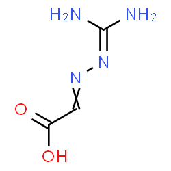 ChemSpider 2D Image | [(Diaminomethylene)hydrazono]acetic acid | C3H6N4O2