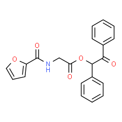 ChemSpider 2D Image | 2-Oxo-1,2-diphenylethyl N-2-furoylglycinate | C21H17NO5