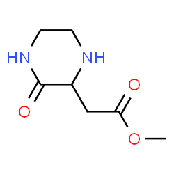 ChemSpider 2D Image | Methyl (3-oxo-2-piperazinyl)acetate | C7H12N2O3