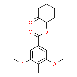 ChemSpider 2D Image | 2-Oxocyclohexyl 3,5-dimethoxy-4-methylbenzoate | C16H20O5