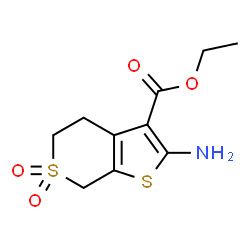 ChemSpider 2D Image | ethyl 2-amino-6,6-dioxo-4H,5H,7H-6??-thieno[2,3-c]thiopyran-3-carboxylate | C10H13NO4S2