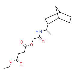 ChemSpider 2D Image | 2-{[1-(Bicyclo[2.2.1]hept-2-yl)ethyl]amino}-2-oxoethyl ethyl succinate | C17H27NO5
