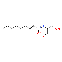 ChemSpider 2D Image | 4-Methoxy-3-[(Z)-1-octen-1-yl-ONN-azoxy]-2-butanol | C13H26N2O3