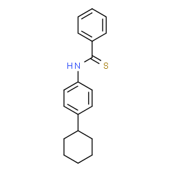 ChemSpider 2D Image | N-(4-Cyclohexylphenyl)benzenecarbothioamide | C19H21NS