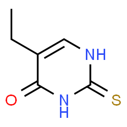 ChemSpider 2D Image | 5-Ethyl-2-thioxo-2,3-dihydro-4(1H)-pyrimidinone | C6H8N2OS