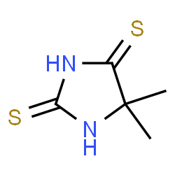 ChemSpider 2D Image | 5,5-Dimethyl-2,4-imidazolidinedithione | C5H8N2S2