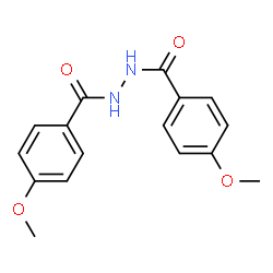 ChemSpider 2D Image | 4-Methoxy-N'-(4-methoxybenzoyl)benzohydrazide | C16H16N2O4