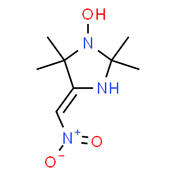 ChemSpider 2D Image | (4Z)-2,2,5,5-Tetramethyl-4-(nitromethylene)-1-imidazolidinol | C8H15N3O3