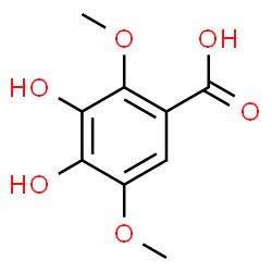 ChemSpider 2D Image | 3,4-Dihydroxy-2,5-dimethoxybenzoic acid | C9H10O6