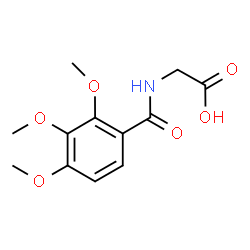 ChemSpider 2D Image | N-(2,3,4-Trimethoxybenzoyl)glycine | C12H15NO6
