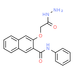 ChemSpider 2D Image | 3-(2-Hydrazino-2-oxoethoxy)-N-phenyl-2-naphthamide | C19H17N3O3