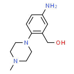 ChemSpider 2D Image | [5-Amino-2-(4-methyl-1-piperazinyl)phenyl]methanol | C12H19N3O