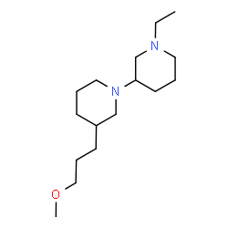 ChemSpider 2D Image | 1'-Ethyl-3-(3-methoxypropyl)-1,3'-bipiperidine | C16H32N2O
