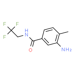 ChemSpider 2D Image | 3-Amino-4-methyl-N-(2,2,2-trifluoroethyl)benzamide | C10H11F3N2O