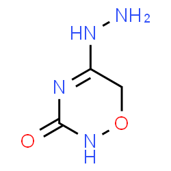 ChemSpider 2D Image | 5-Hydrazino-2H-1,2,4-oxadiazin-3(6H)-one | C3H6N4O2