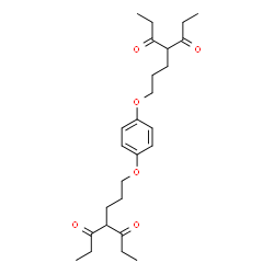 ChemSpider 2D Image | 4,4'-[1,4-Phenylenebis(oxy-3,1-propanediyl)]di(3,5-heptanedione) | C26H38O6