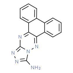 ChemSpider 2D Image | Phenanthro[9,10-e][1,2,4]triazolo[4,3-b][1,2,4]triazin-12-amine | C16H10N6