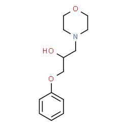 ChemSpider 2D Image | 1-(4-Morpholinyl)-3-phenoxy-2-propanol | C13H19NO3