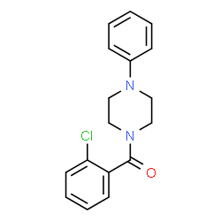 ChemSpider 2D Image | (2-Chlorophenyl)(4-phenyl-1-piperazinyl)methanone | C17H17ClN2O
