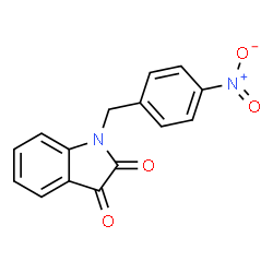 ChemSpider 2D Image | 1-(4-Nitrobenzyl)-1H-indole-2,3-dione | C15H10N2O4